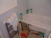 towel rail in use